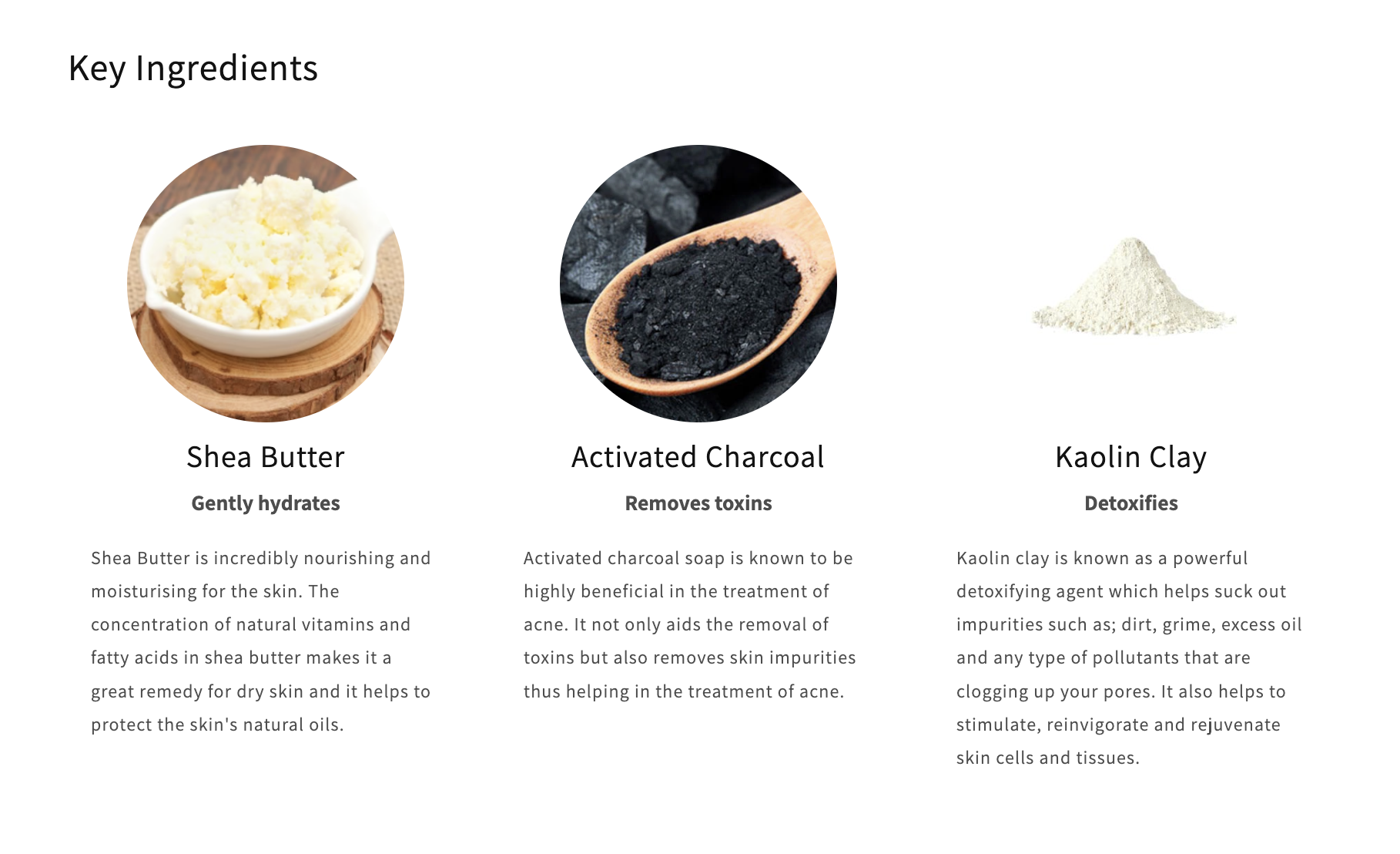 Key ingredients
